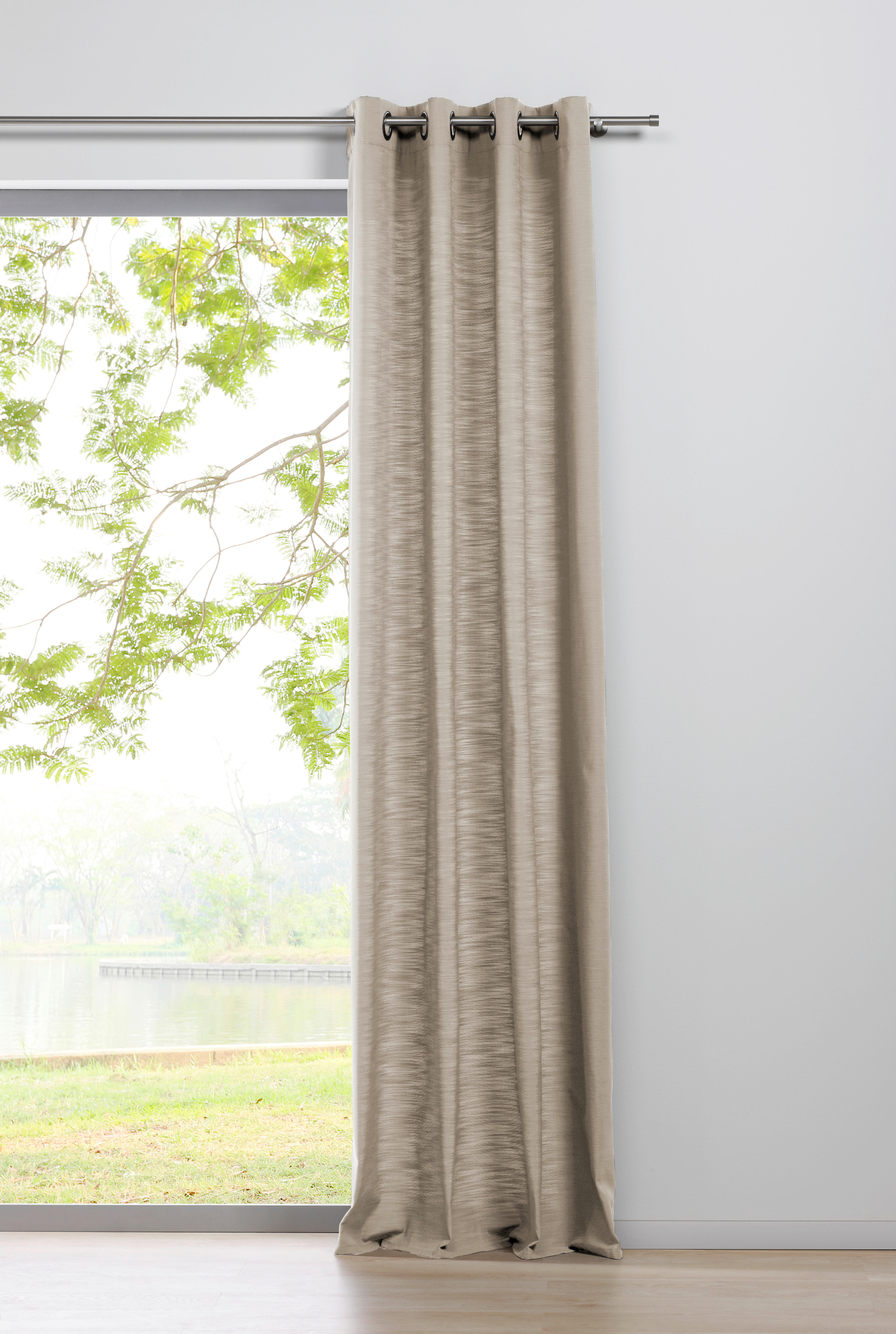 Ösenvorhang 2er Pack Balance beige B/L: ca. 135x300 cm Balance - beige (135,00/300,00cm)