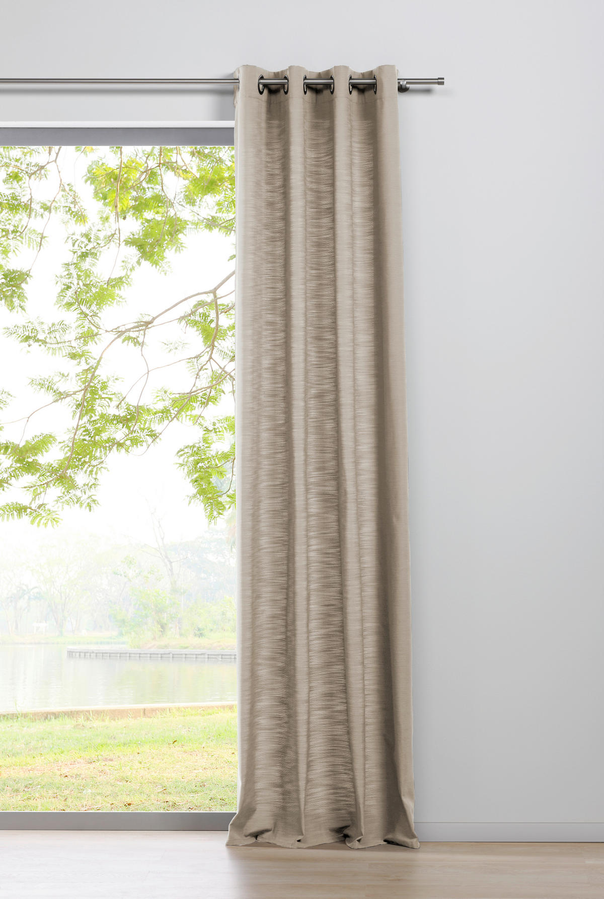 Ösenvorhang 2er Pack Balance beige B/L: ca. 135x245 cm Balance - beige (135,00/245,00cm)