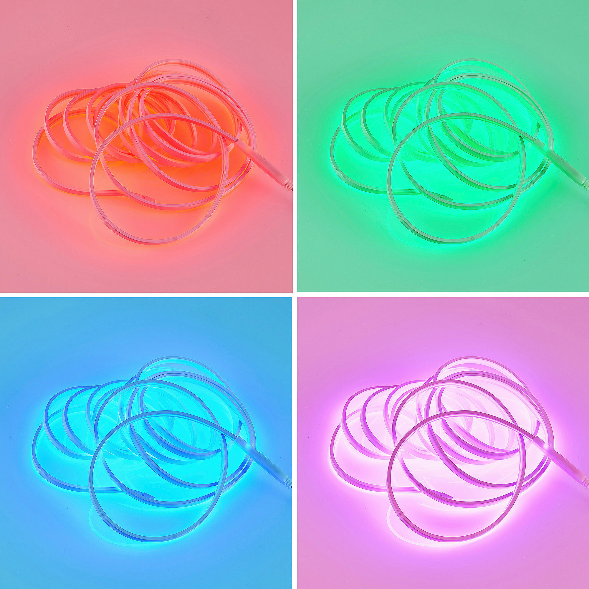 Lichtband weiß Kunststoff B/L: ca. 1x500 cm LED-Lichtband_Neon - weiß (1,00/500,00cm)