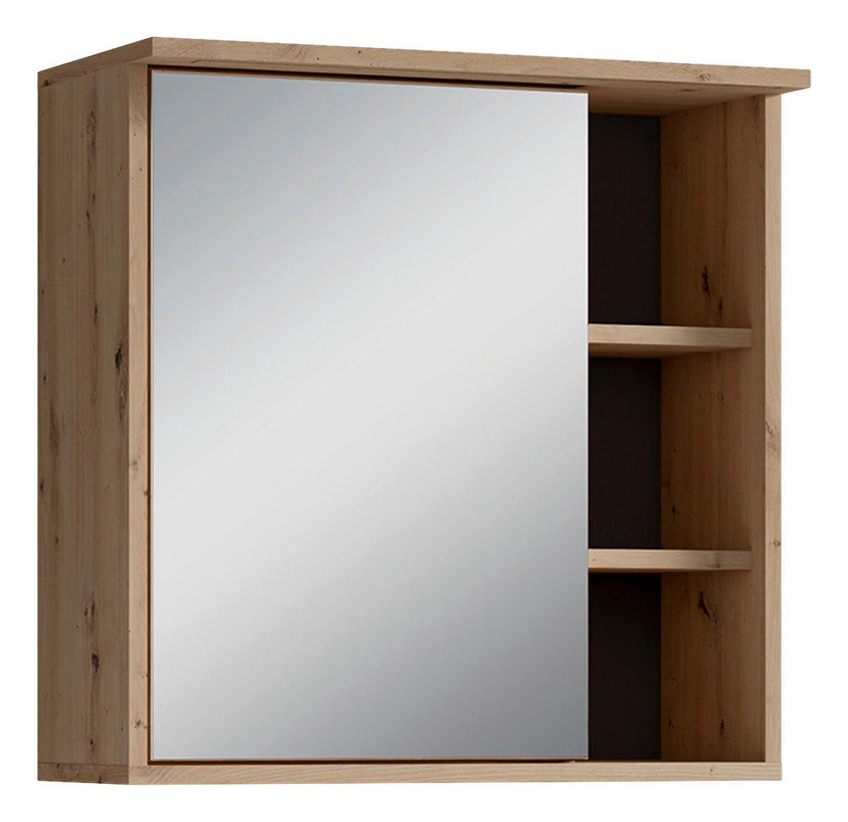 Spiegelschrank WELLNESS Eiche Artisan Nachbildung B/H/T: ca. 60x61x28 cm WELLNESS - Eiche (60,00/61,00/28,00cm) - byLIVING