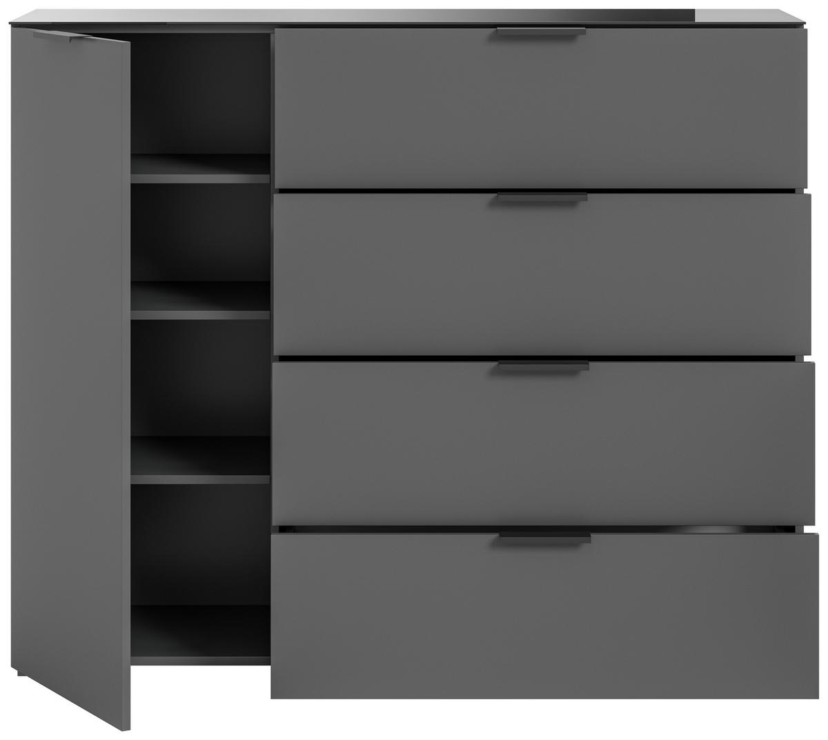 Kommode Ray anthrazit B/H/T: ca. 135x112x40 cm Ray - anthrazit (135,00/112,00/40,00cm) - xonox.home