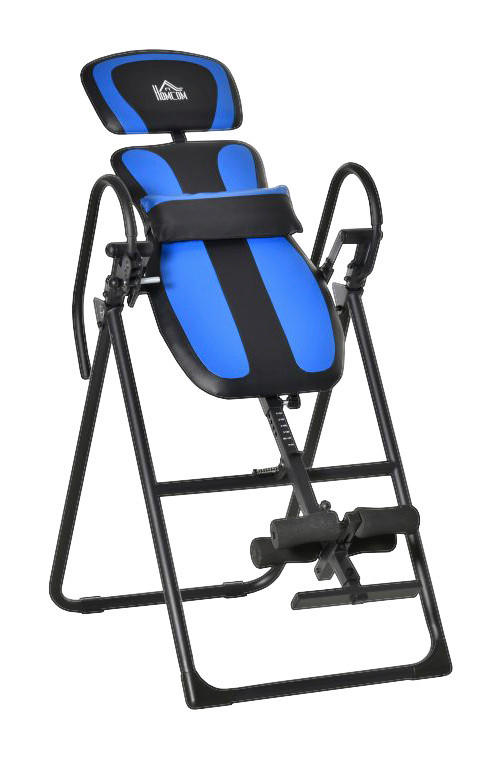 HOMCOM Inversionsbank B/H/L: ca. 71x145x132 cm Inversionsbank_klappbar - blau/schwarz (132,00/71,00/145,00cm) - HOMCOM