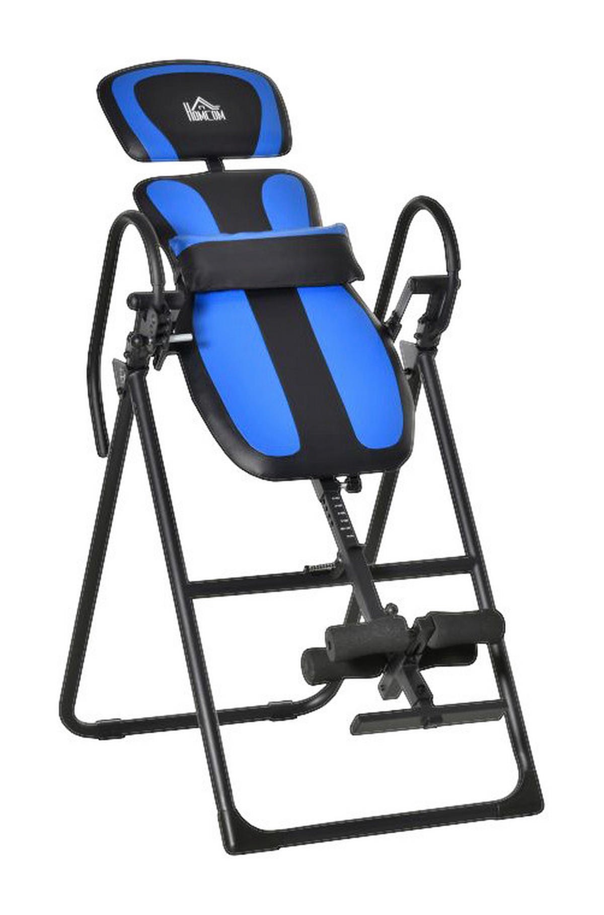 HOMCOM Inversionsbank B/H/L: ca. 71x145x132 cm Inversionsbank_klappbar - blau/schwarz (132,00/71,00/145,00cm) - HOMCOM