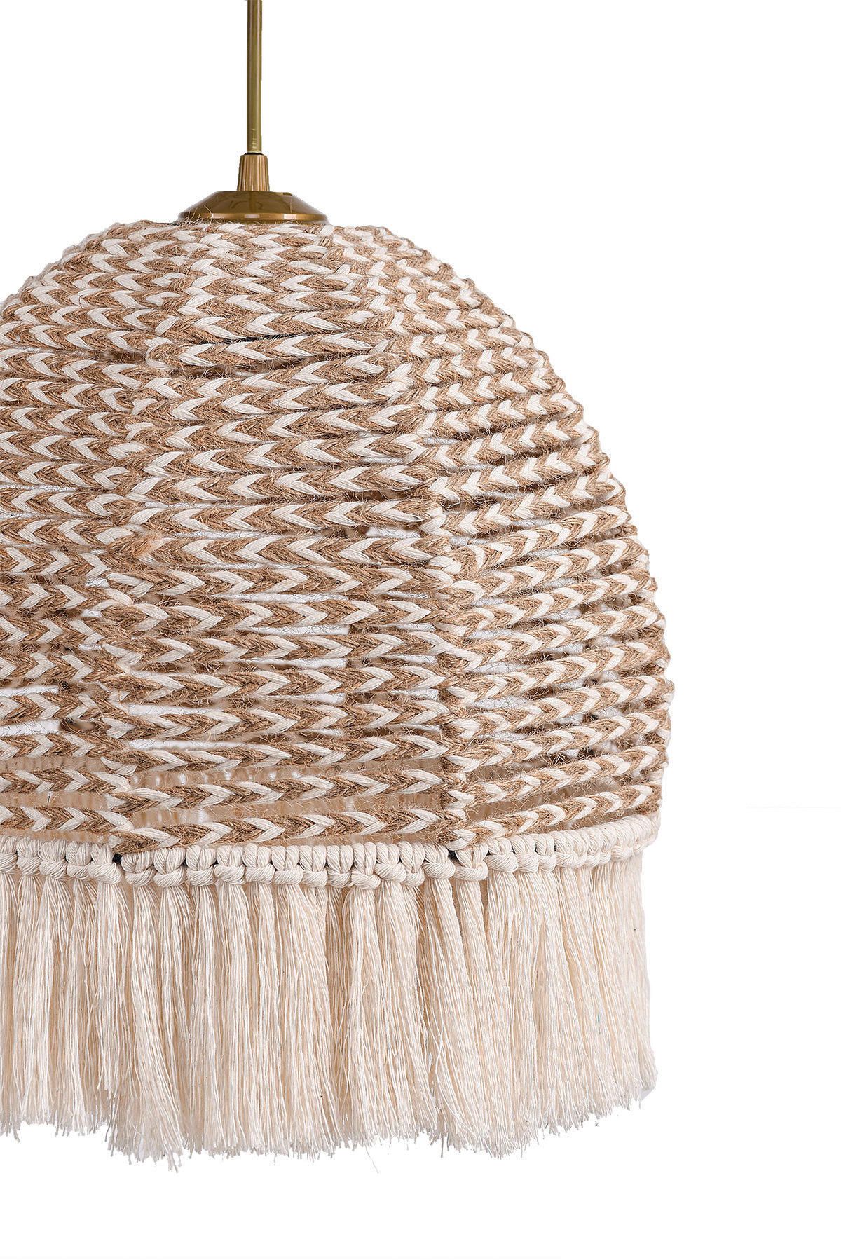 Thumbnail - Opviq Pendelleuchte ecru B/H/T/L/D: ca. 30x80x30x30x30 cm E27 1 Brennstellen