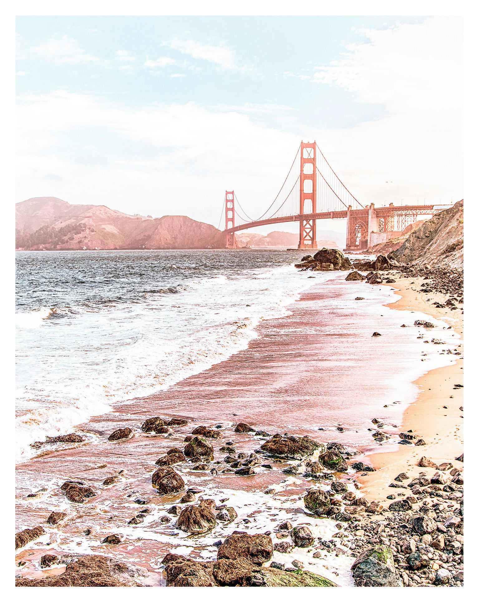 Komar Poster Golden Gate Brücke B/L: ca. 40x50 cm Golden Gate - (40,00/50,00cm) - Komar