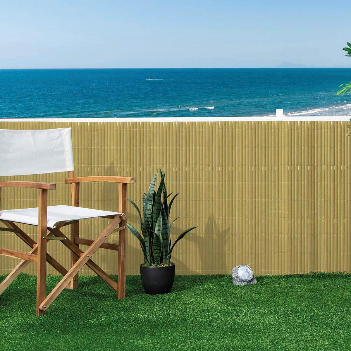 NORTENE Sichtschutz natur PVC B/H/L: ca. 300x8x90 cm Sichtschutz - natur (90,00/300,00/8,00cm) - NORTENE
