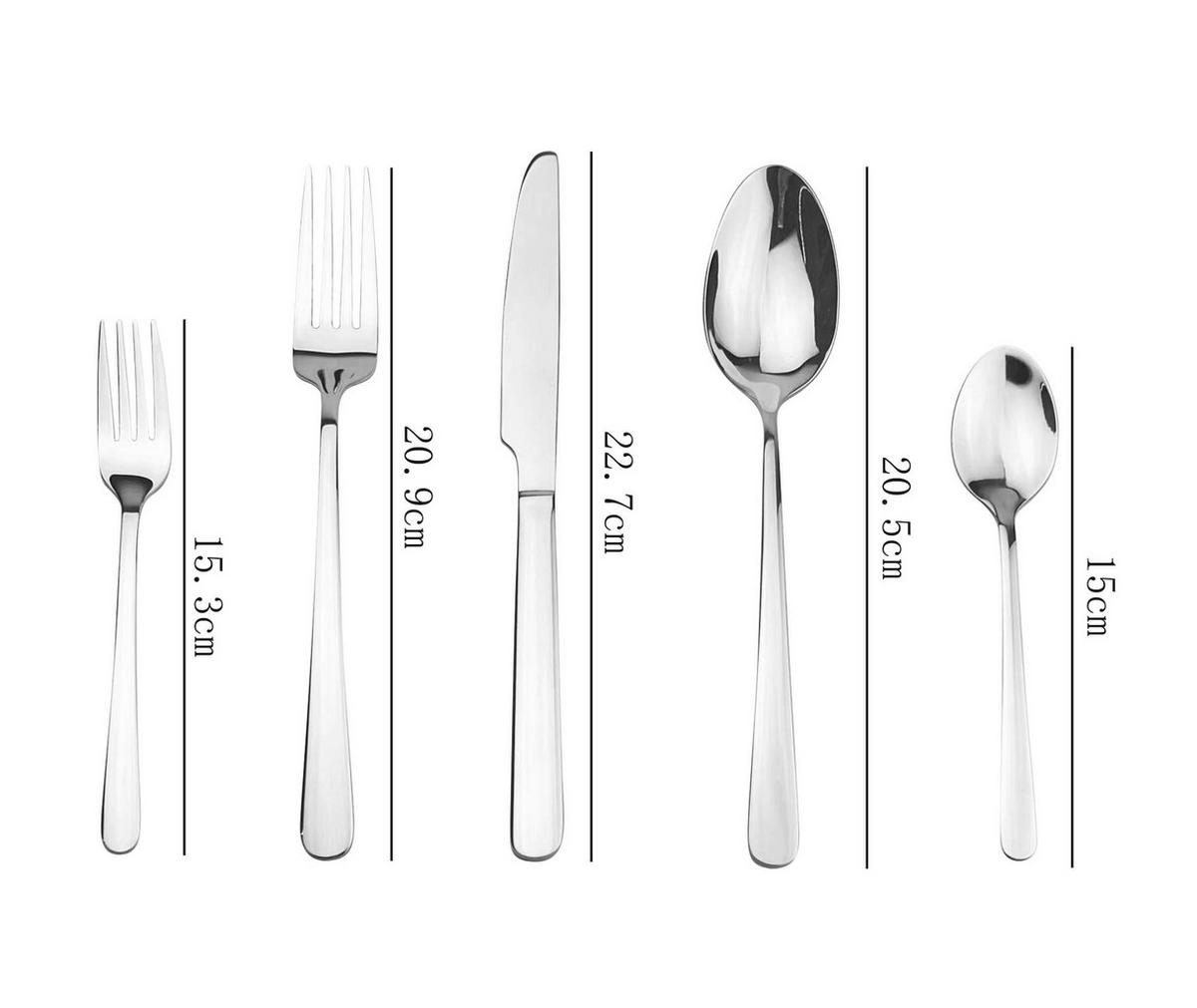 Besteckset silber Edelstahl 60 tlg. Besteckset_60tlg. - silber (33,00/27,00/5,00cm)