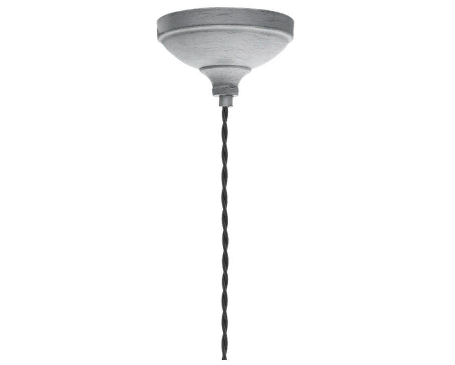Eglo Pendelleuchte silber B/H/L: ca. 13x200x13 cm E27 1 Brennstellen Yorth - silber (13,00/13,00/200,00cm) - Eglo