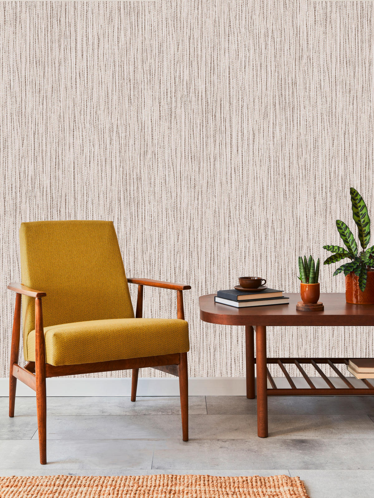 UGEPA Vliestapete Textiloptik beige B/L: ca. 53x1005 cm Vliestapete_B473-17 - beige (53,00/1005,00cm) - UGEPA