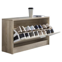 Schuhbank Eiche Sonoma Nachbildung B/H/T: ca. 80x47x24 cm Schuhbank - Eiche (80,00/47,00/24,00cm) - Wohnling