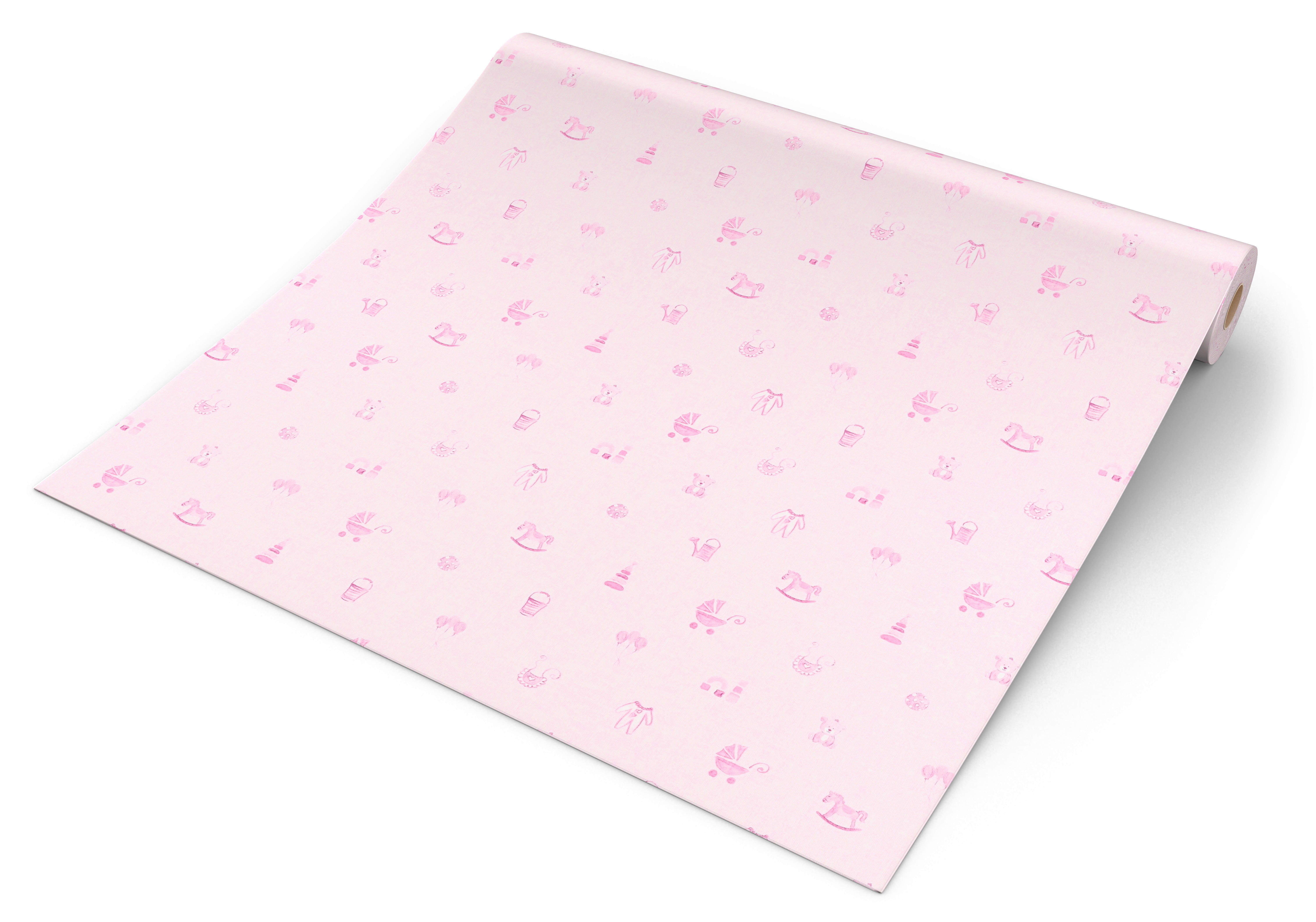 Vliestapete rosa B/L: ca. 53x1005 cm Vliestapete_35854-1 - rosa (53,00/1005,00cm)