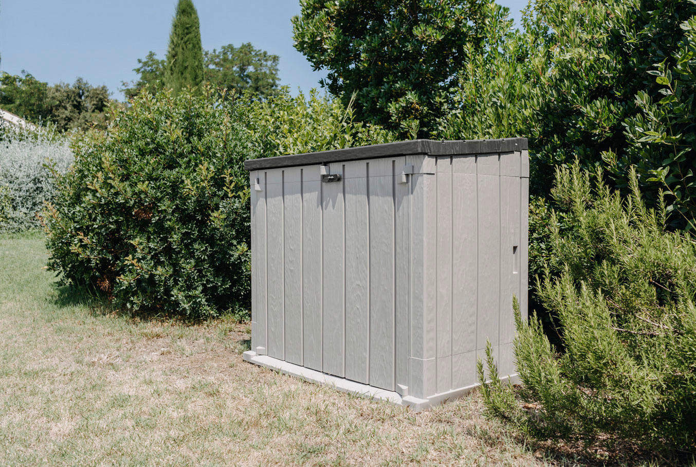 Toomax Mülltonnenbox Stora Way grau B/H/L: ca. 111x74,5x129,5 cm Stora Way - anthrazit/grau (129,50/111,00/74,50cm) - Toomax