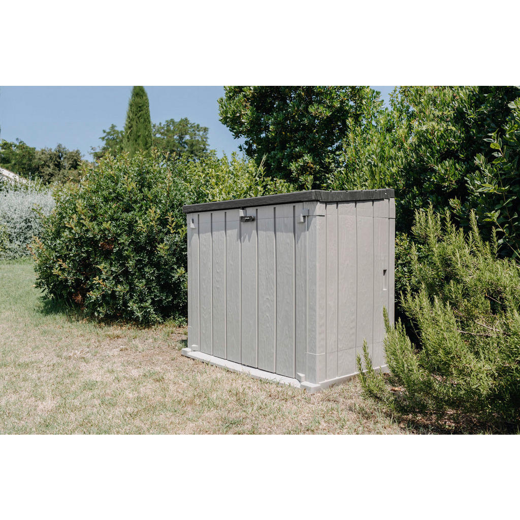 Thumbnail - Toomax Mülltonnenbox Stora Way grau B/H/L: ca. 111x74,5x129,5 cm