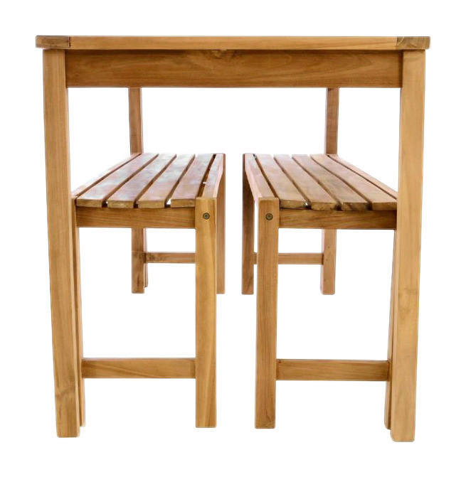 VCM Gartensitzgruppe braun Teakholz B/H/L: ca. 69x75x135 cm Gartensitzgruppe - braun (135,00/69,00/75,00cm) - VCM