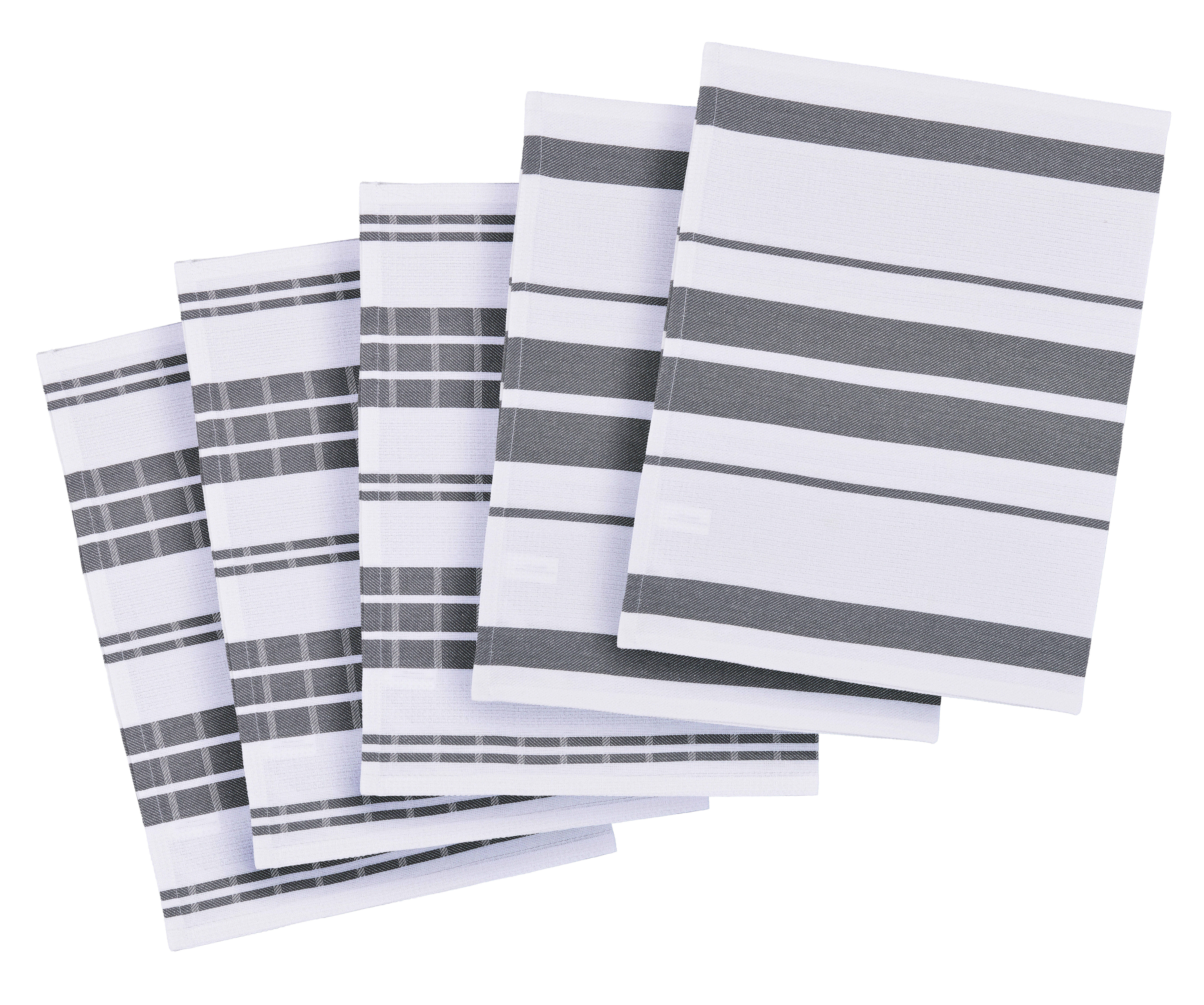 Geschirrtuch Geschirrtuch_5erPack 45x70 grau - grau (45,00/70,00cm) - POCOline