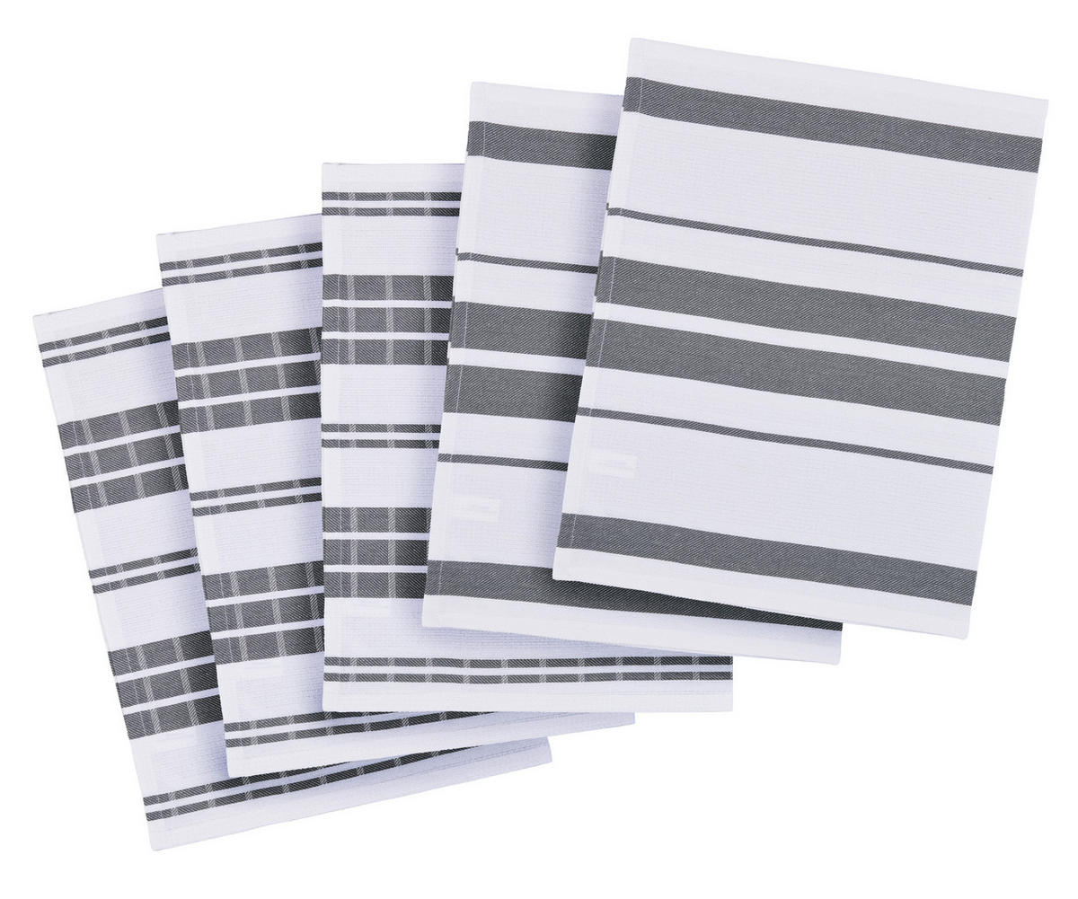 Geschirrtuch Geschirrtuch_5erPack 45x70 grau - grau (45,00/70,00cm) - POCOline