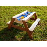 AXI Wasserspieltisch Nick braun B/H/T: ca. 98x48,5x95 cm Nick - braun/blau (98,00/48,50/95,00cm) - AXI