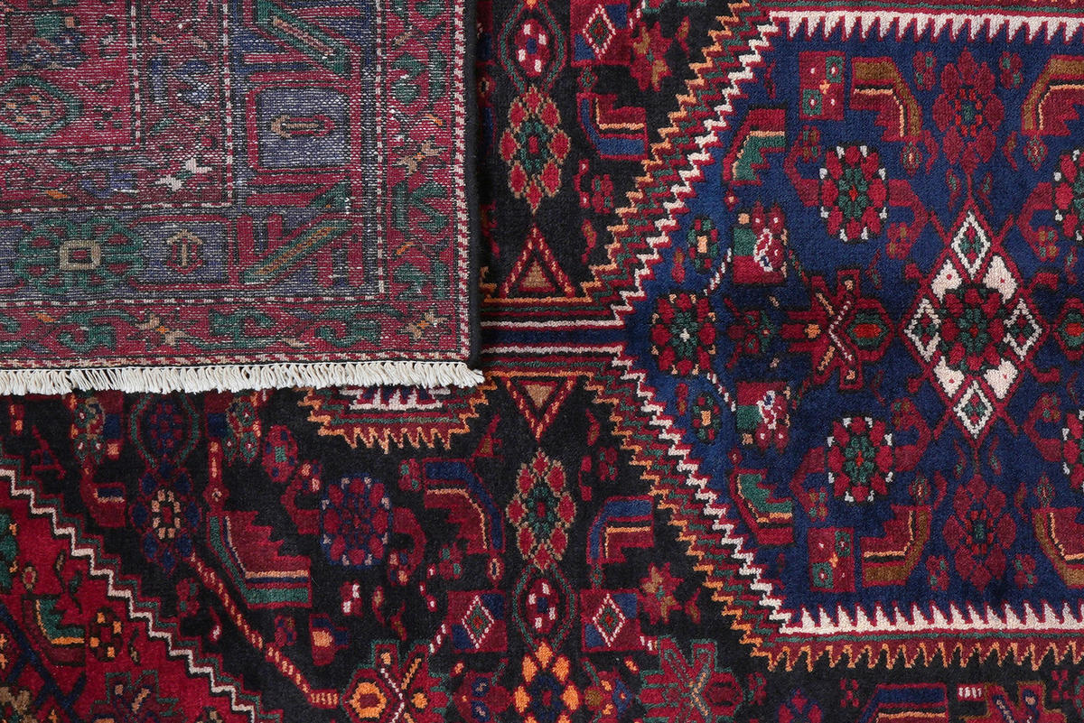 PersaTepp Teppich Khamseh blau B/H/L: ca. 160x1x260 cm Khamseh - blau/schwarz (260,00/160,00/1,00cm) - PersaTepp