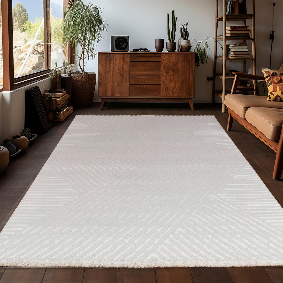 Ayyildiz Teppich SAHARA creme B/L: ca. 120x170 cm SAHARA - creme (120,00/170,00cm) - Ayyildiz