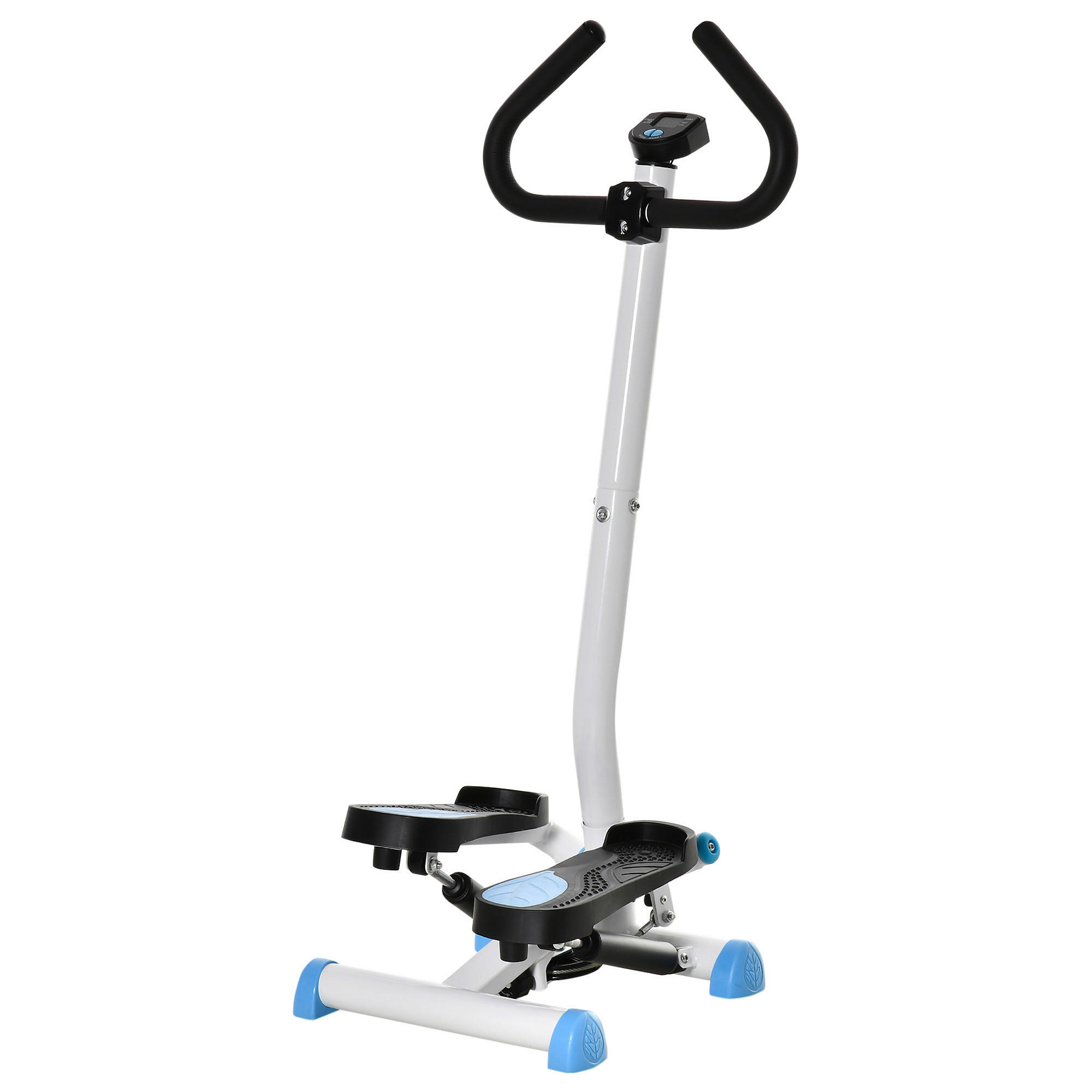 HOMCOM Steppmaschine schwarz Stahl B/H/L: ca. 44x108x55 cm Steppmaschine - blau/schwarz (55,00/44,00/108,00cm) - HOMCOM
