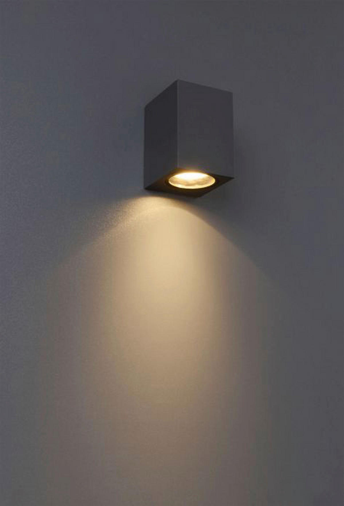 Außenwandleuchte NV1183997 anthrazit B/H/T: ca. 7x10x7 cm Cubus - anthrazit (7,00/10,00/7,00cm) - Näve Leuchten