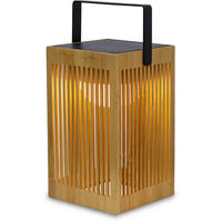 LED-Dekoleuchte braun B/H/L: ca. 14,5x24x14,5 cm OKINAWA - braun (14,50/14,50/24,00cm) - NewGarden
