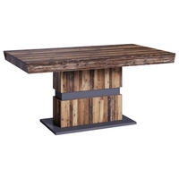 Tisch MATTHEW Eiche Old Wood Nachbildung anthrazit B/H/T: ca. 140x75x90 cm MATTHEW - Eiche/anthrazit (140,00/75,00/90,00cm) - byLIVING