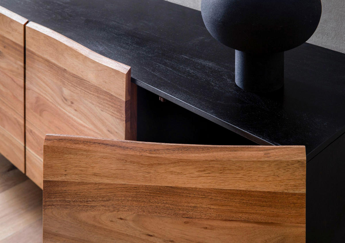 Sideboard braun B/H/T: ca. 180x75x45 cm Sideboard - braun (180,00/75,00/45,00cm) - Wohnling