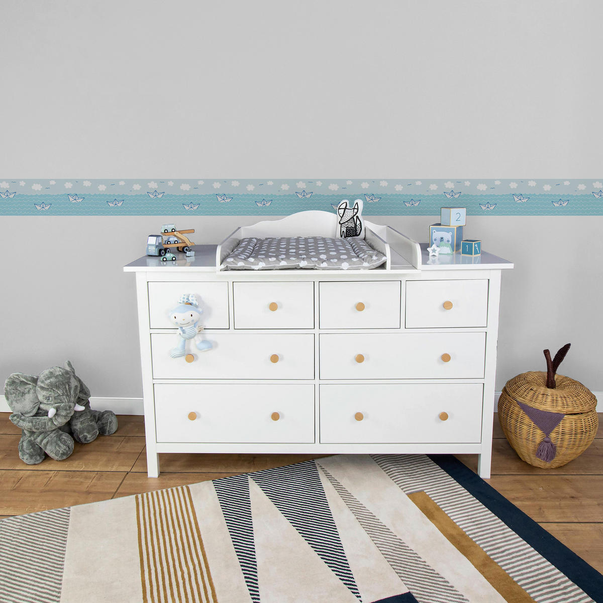 A.S.Creation Bordüre weiß B/H/D: ca. 15,5x500x5,7 cm Bordüre_selbstklebend - weiß (5,70/500,00cm) - A.S.Creation