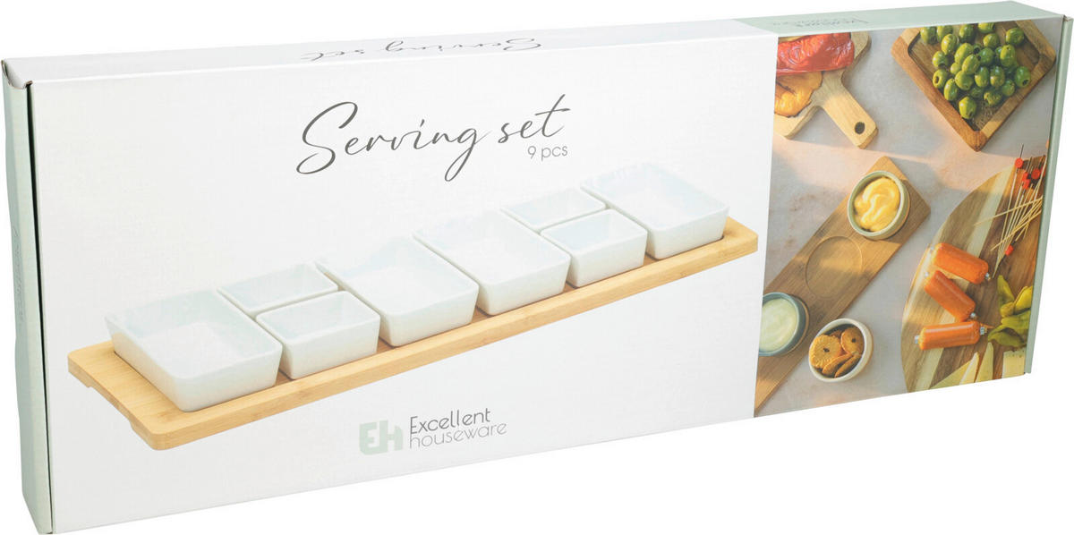 Servierset weiß Porzellan Servierset_9tlg. - weiß