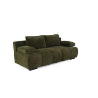 Schlafsofa  grün B/H/T: ca. 213x86x101 cm Reno_Schlafsofa 410/03-410/03 - schwarz/grün (213,00/86,00/101,00cm)