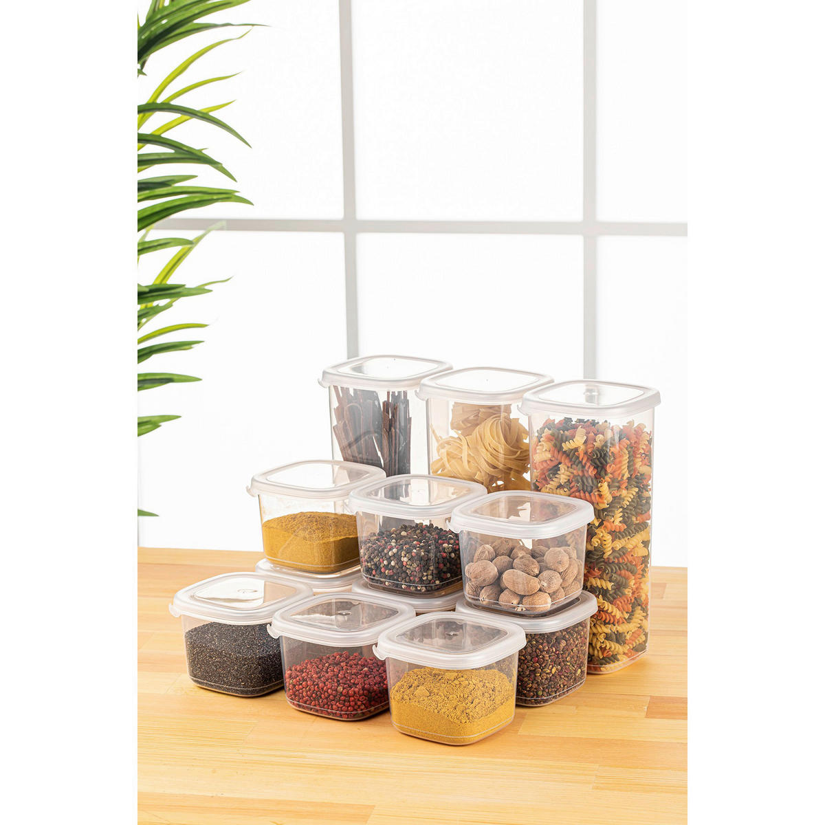 HermiaConcept Vorratsdosenset 12tlg. weiß 12tlg. - weiß - HermiaConcept