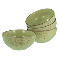 CreaTable Schüssel-Set Nature Collection Green grün Steinzeug Nature Collection Green - grün - CreaTable