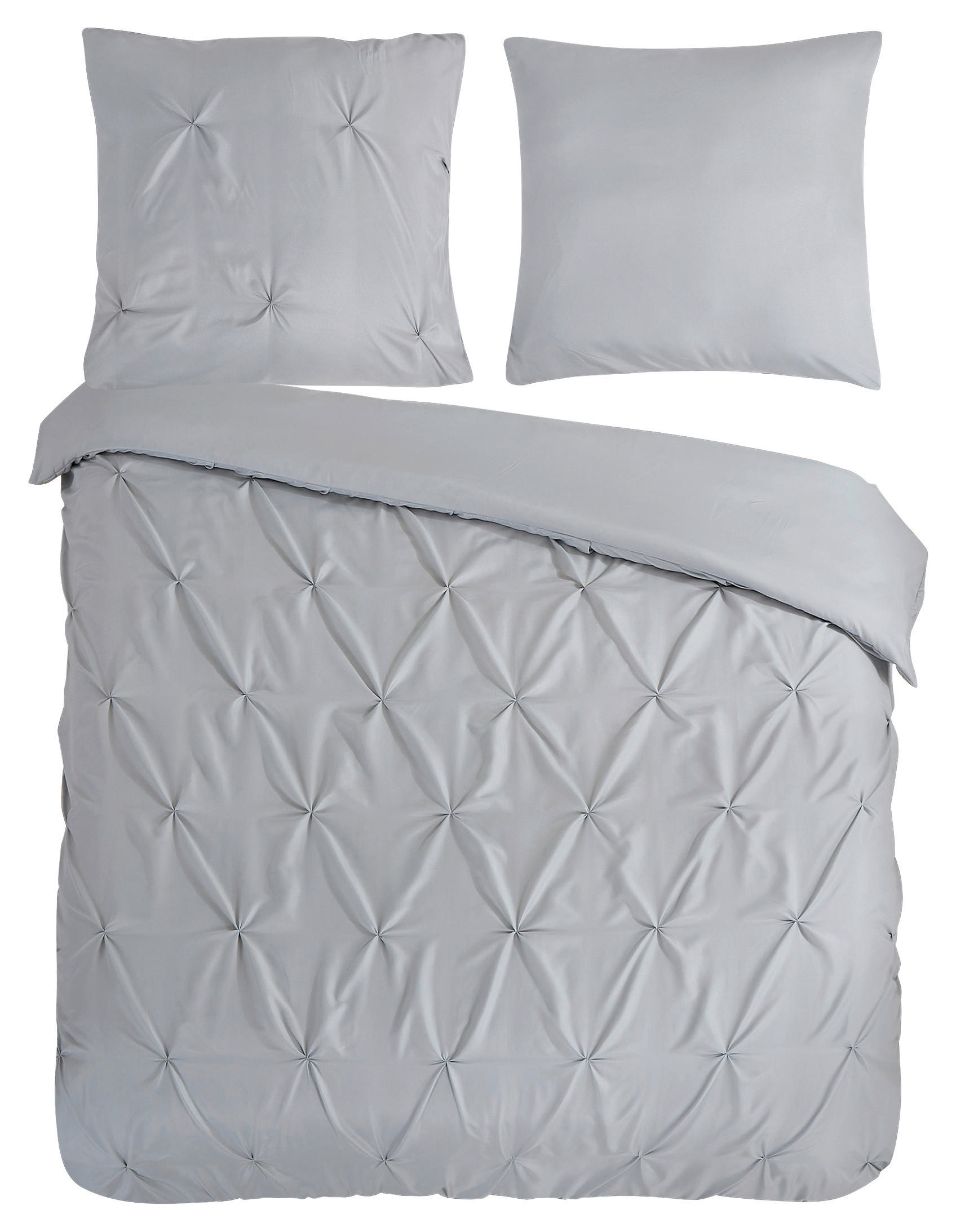 Bettwäsche Elegance silber Polyester B/L: ca. 200x200 cm Elegance - silber (200,00/200,00cm) - Pure