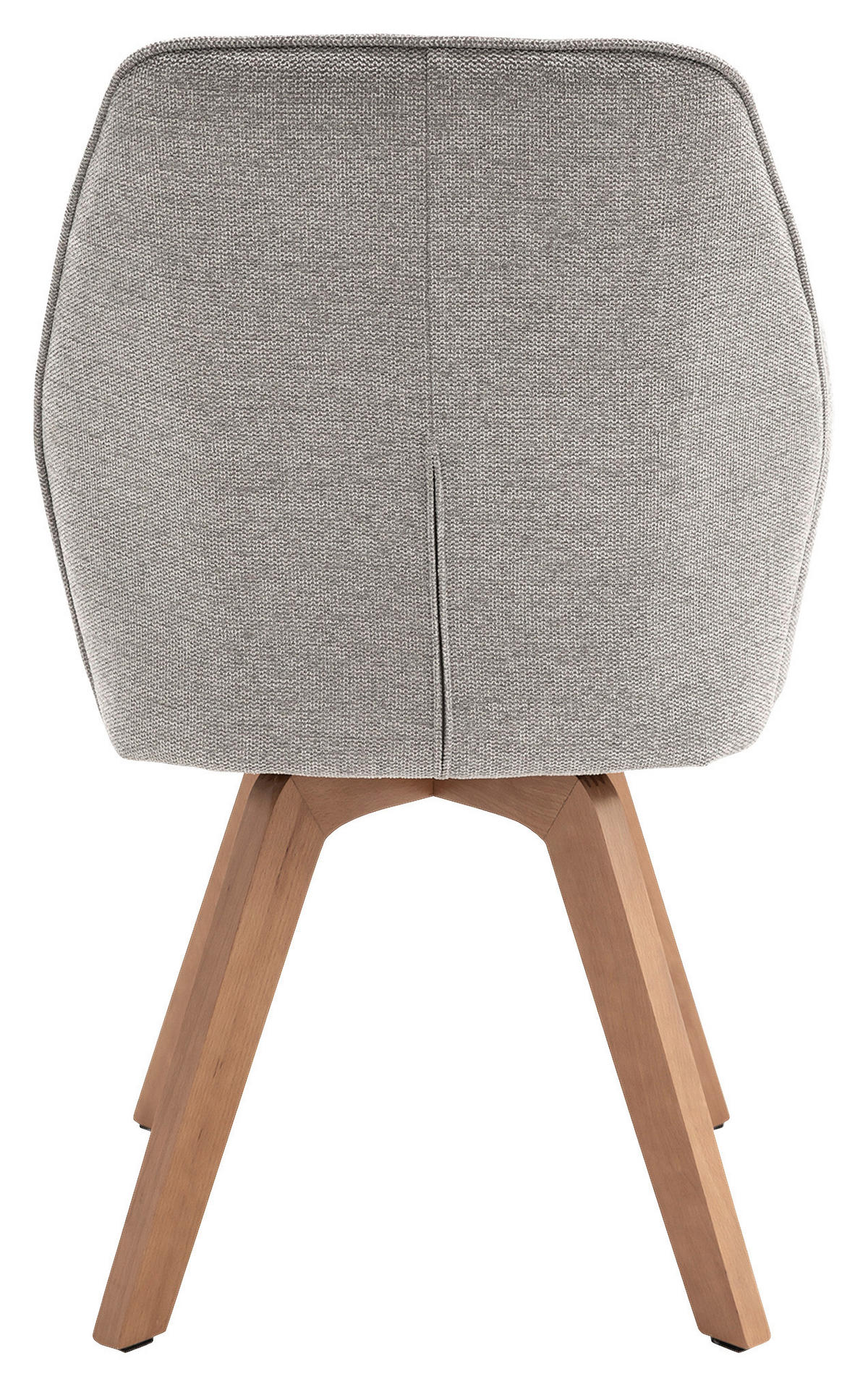 Stuhl TONY Eiche grau Holz Stoff B/H/T: ca. 57x89x61 cm TONY - Eiche/grau (57,00/89,00/61,00cm) - byLIVING