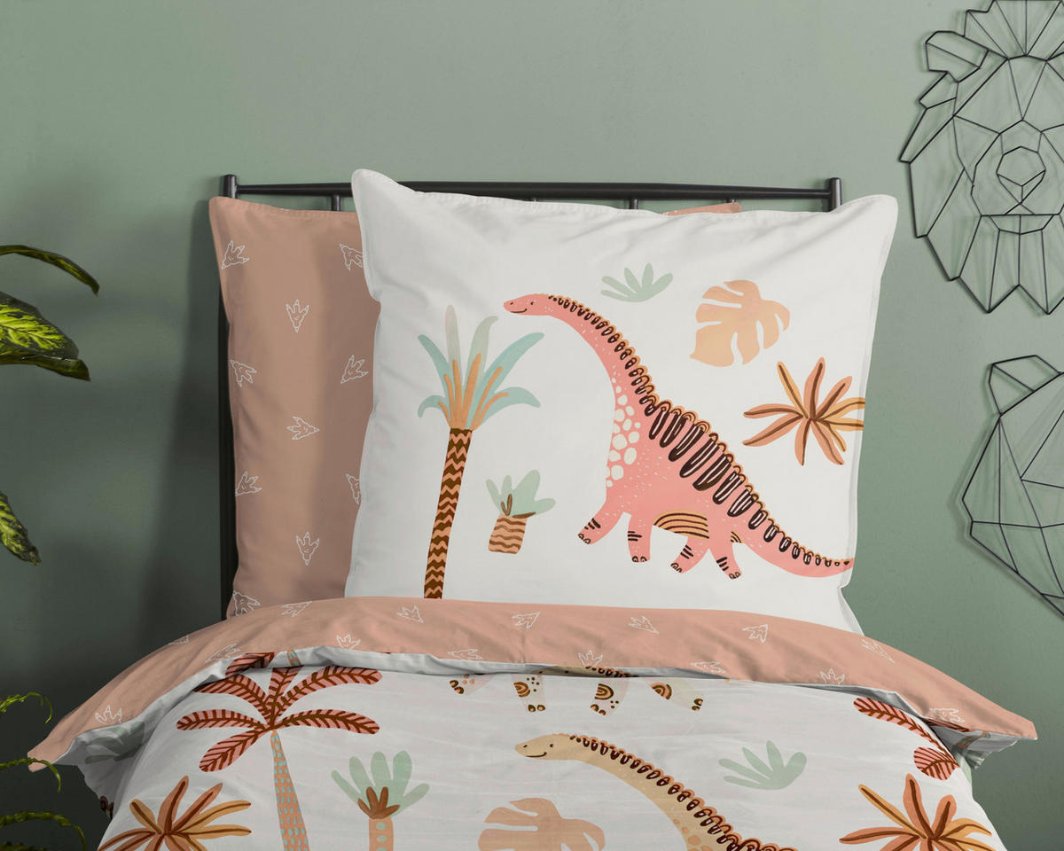 Bettwäsche Dino Multi Baumwolle B/L: ca. 135x200 cm Dino - Multi (135,00/200,00cm) - Good Morning