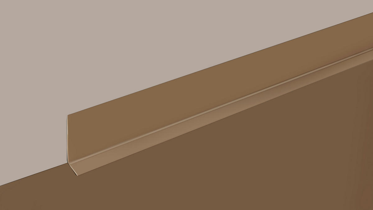 Sockelleiste L/B/H: ca. 500x5x1,5 cm pro Stück Sockelleiste_PVC 5m sk beige - (500,00/5,00/1,50cm) - POCOline