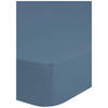Baumwoll Spannbetttuch Satin Spannbetttuch-Satin 90x200cm - blau (90,00/200,00cm) - HIP