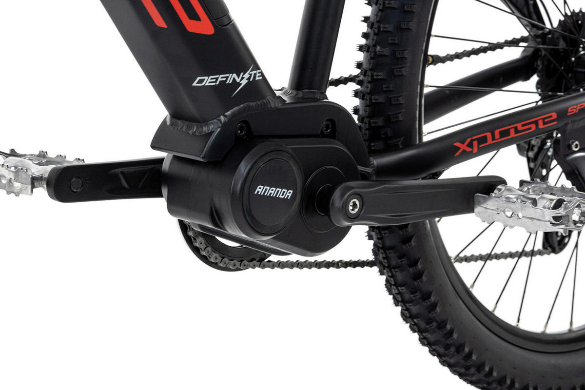 Adore Mountain E-Bike Xpose 27,5'' Xpose 27,5 Zoll Rahmenhöhe 51 cm 9 Gänge schwarz schwarz ca. 250 W ca. 36 V ca. 27,5 Zoll Xpose - schwarz - Adore