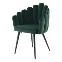Stuhl Jeane 600 grün Microfaser B/H/T: ca. 61x85x58 cm Jeane 600 - schwarz/grün (61,00/85,00/58,00cm) - 360 Living