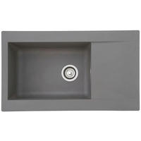Respekta Einbauspüle Denver 86 x 50 G Beton grau Mineralite B/H/T: ca. 86x20x50 cm Denver 86 x 50 G - Beton/grau (86,00/20,00/50,00cm) - Respekta
