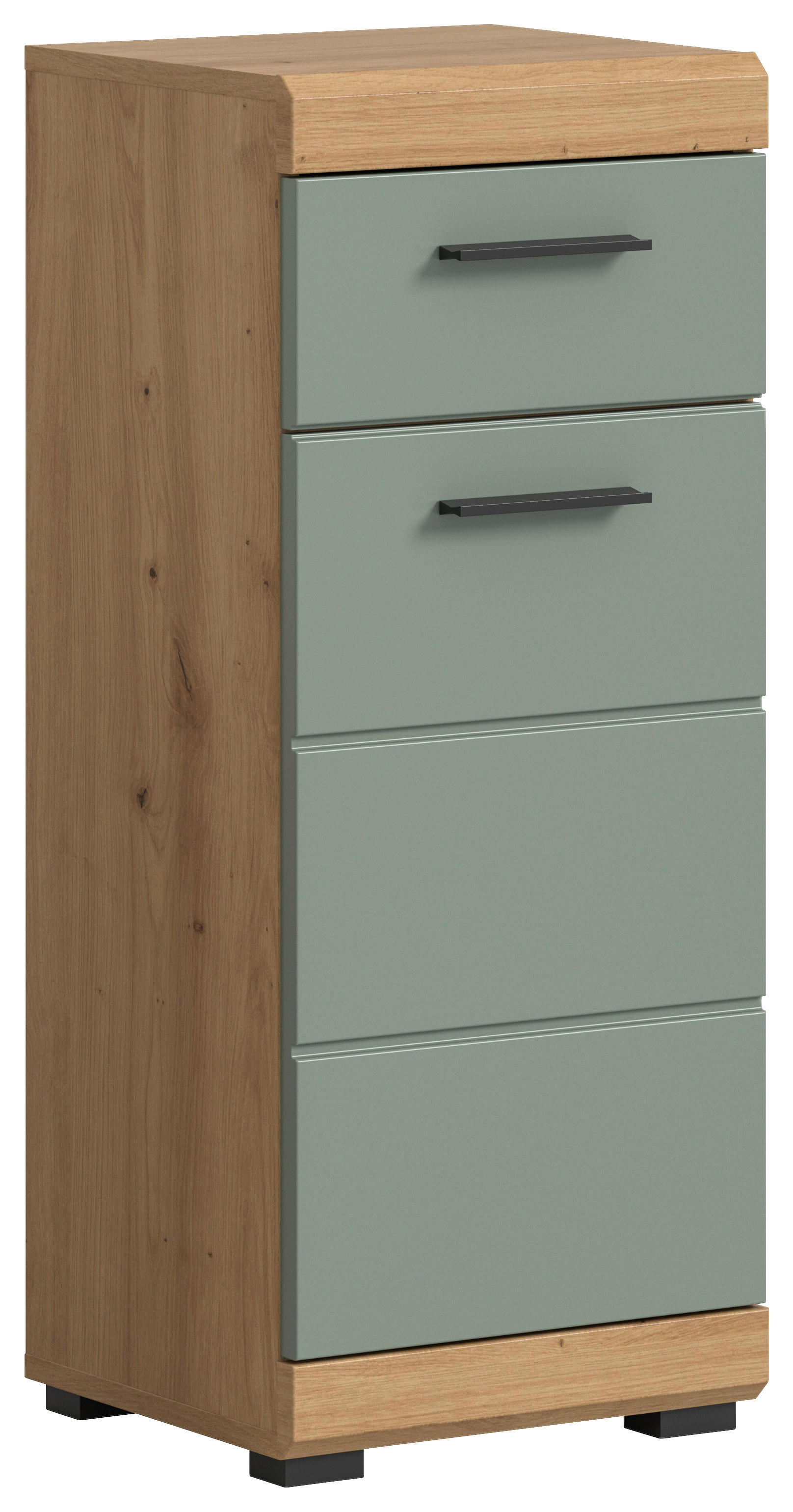 Schrank Scout Eiche Artisan Nachbildung salbei Nachbildung B/H/T: ca. 37x88x31 cm Scout - Eiche/salbei (37,00/88,00/31,00cm) - xonox.home