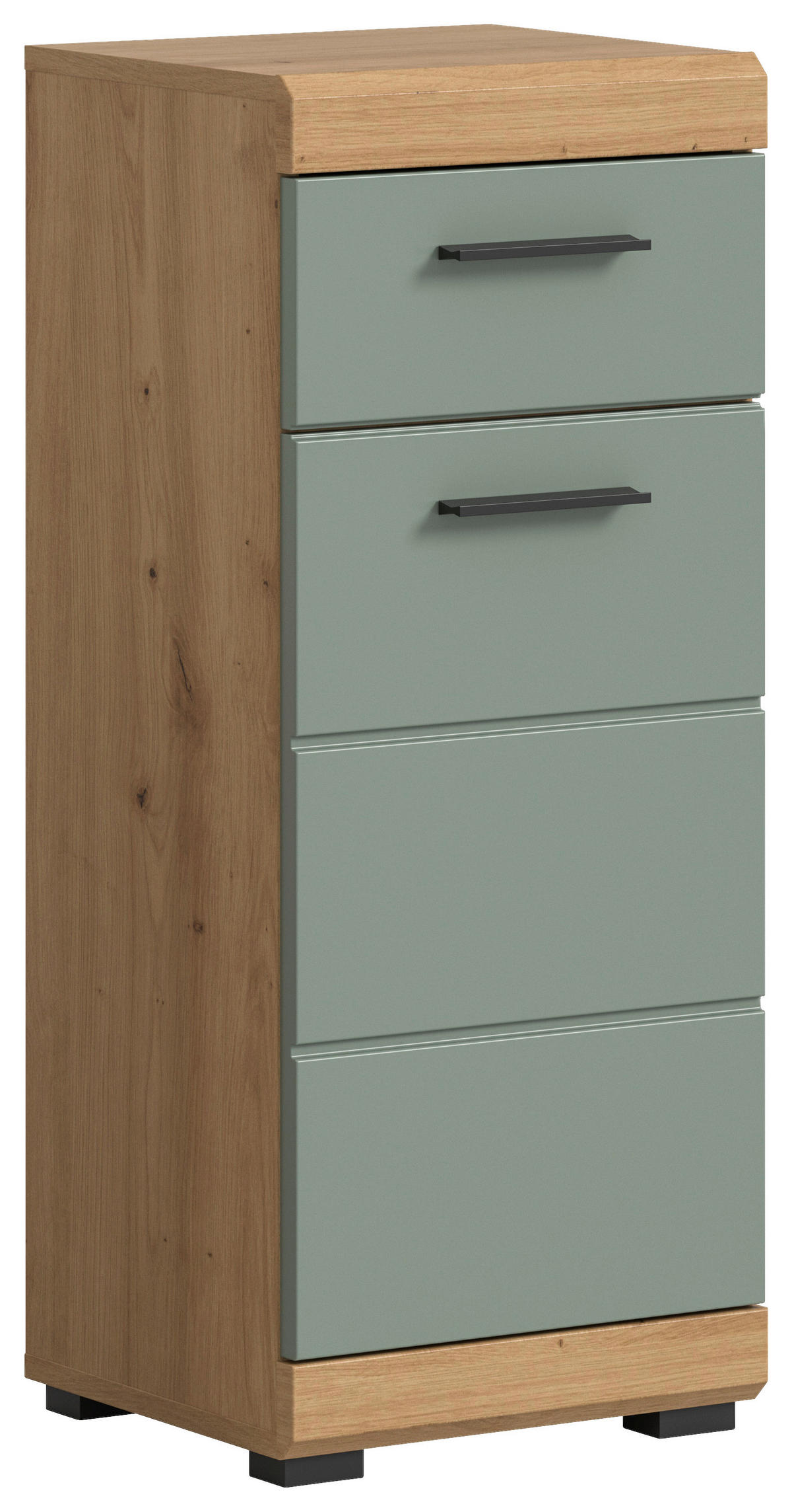 Schrank Scout Eiche Artisan Nachbildung salbei Nachbildung B/H/T: ca. 37x88x31 cm Scout - Eiche/salbei (37,00/88,00/31,00cm) - xonox.home
