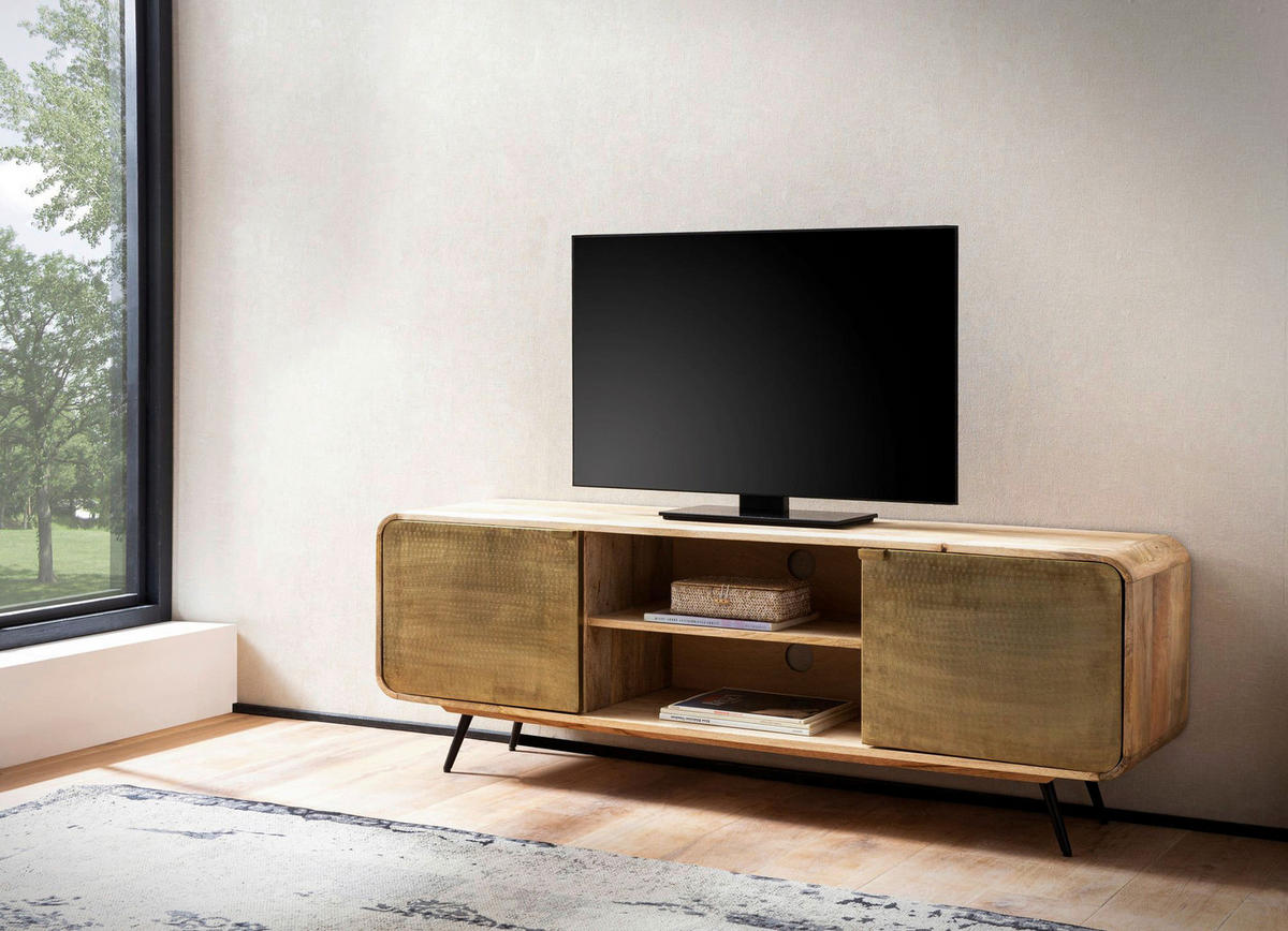 Lowboard natur B/H/T: ca. 160x55x41 cm TV & Lowboard - natur (160,00/55,00/41,00cm) - Wohnling