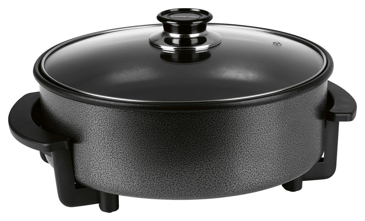GOURMETmaxx Elektrische Party-Pfanne schwarz Edelstahl B/H/L: ca. 14,5x36x34,5 cm Elektrische_Party-Pfanne - schwarz (34,50/14,50/36,00cm) - GOURMETmaxx