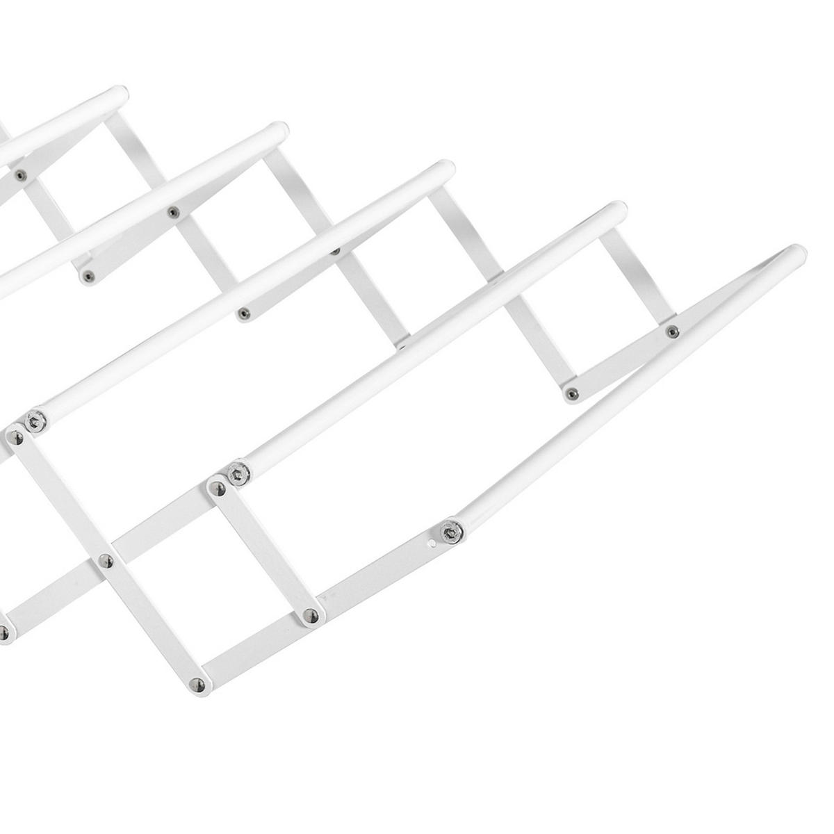 HOMCOM Wäscheständer weiß Eisen B/H/L: ca. 60x63,5x20 cm Wäscheständer - weiß (20,00/60,00/63,50cm) - HOMCOM