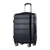 Hartschalenkoffer schwarz Kunststoff B/H/L: ca. 45x66x26 cm Hartschalenkoffer_XL - schwarz (26,00/45,00/66,00cm)