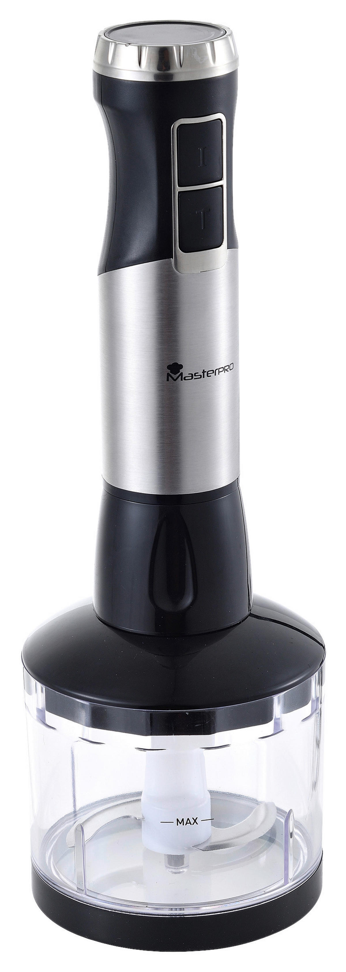 MASTERPRO Stabmixer-Set BGMP-9126 Foodies schwarz silber Edelstahl Kunststoff B/H/T: ca. 25,5x26x12,5 cm Foodies BGMP-9126 - schwarz/silber (25,50/26,00/12,50cm) - MASTERPRO