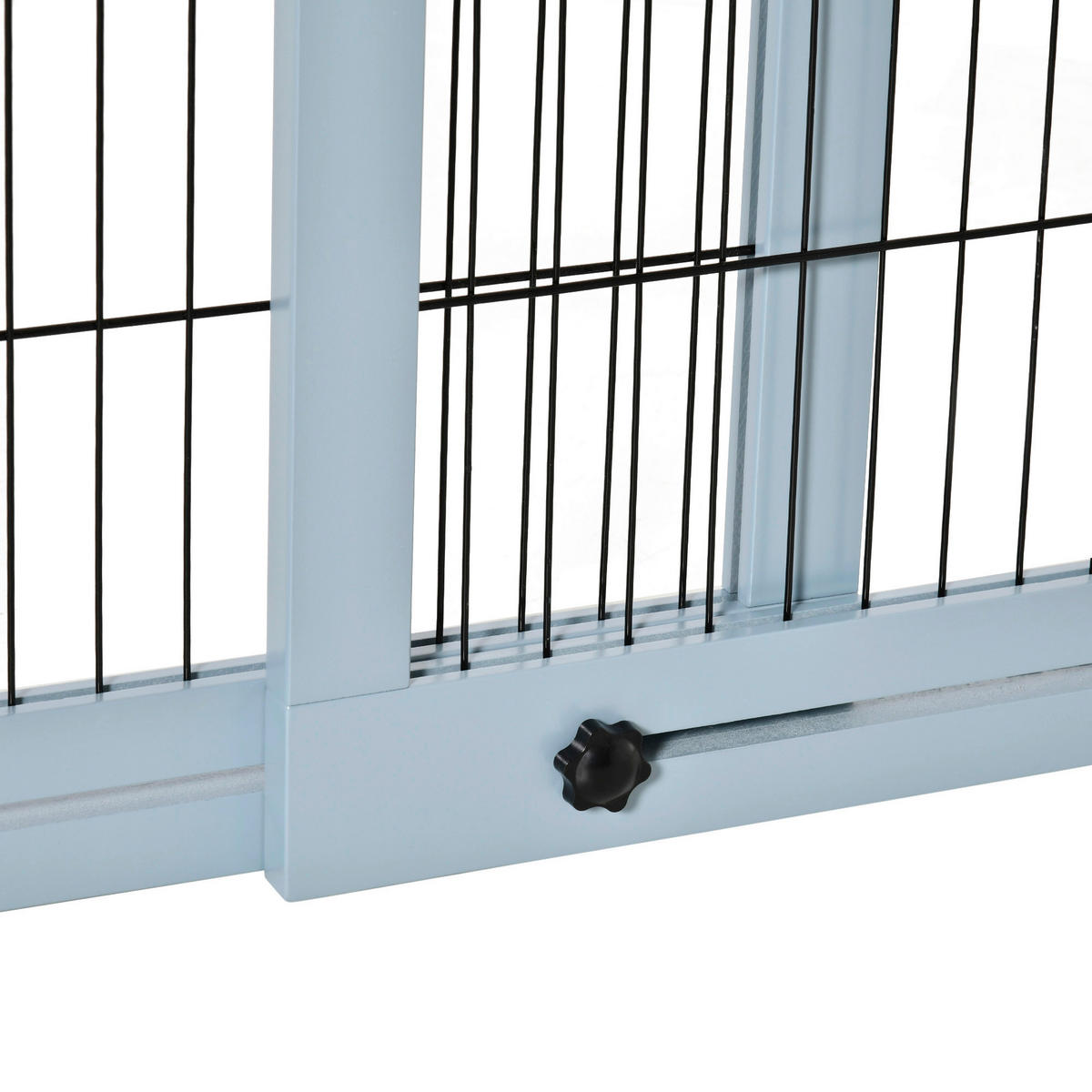 PawHut Hunde-Schutzgitter grau Kiefer B/H/L: ca. 36x183x69 cm Hunde_Absperrgitter - grau (69,00/36,00/183,00cm) - PawHut