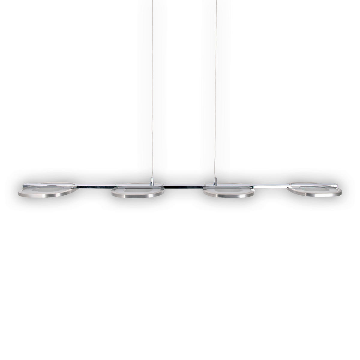Näve Leuchten Pendelleuchte 7070342 stahlfarbig Kunststoff Metall B/H/T: ca. 16x150x100 cm null 4 Brennstellen Beam - stahlfarbig (16,00/150,00/100,00cm) - Näve Leuchten